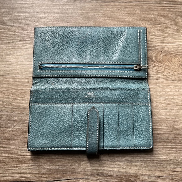 Authentic Hermes Leather Bearn Wallet - Picture 7 of 12